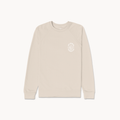 Lake Winnipeg Foundation Light Weight Terry Crew (Sand, White Print)