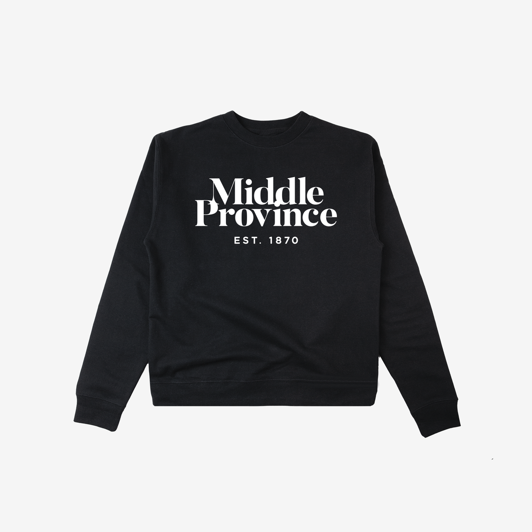 Pre Order: Mid Weight 1870 Middle Province Crew (Black)