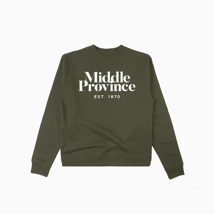 Pre Order: Mid Weight 1870 Middle Province Crew (Olive)