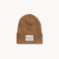 Middle Province 1870 Cuffed Toque With Woven Label (Light Tawny)