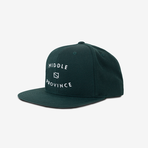 Middle Province Classic Embroidered Snapback (Alpine Green)