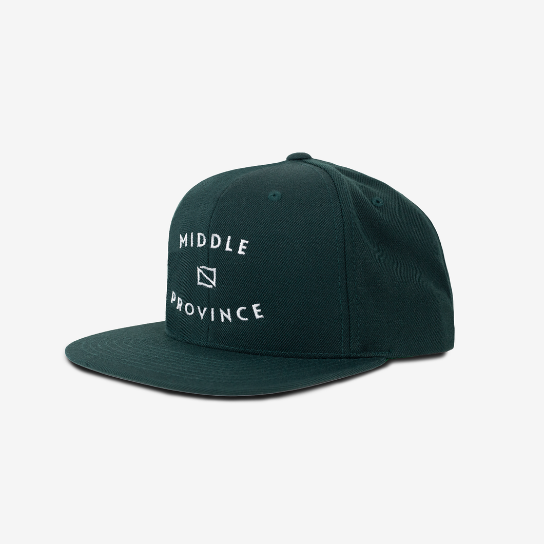 Pre Order: Middle Province Classic Embroidered Snapback (Alpine Green)