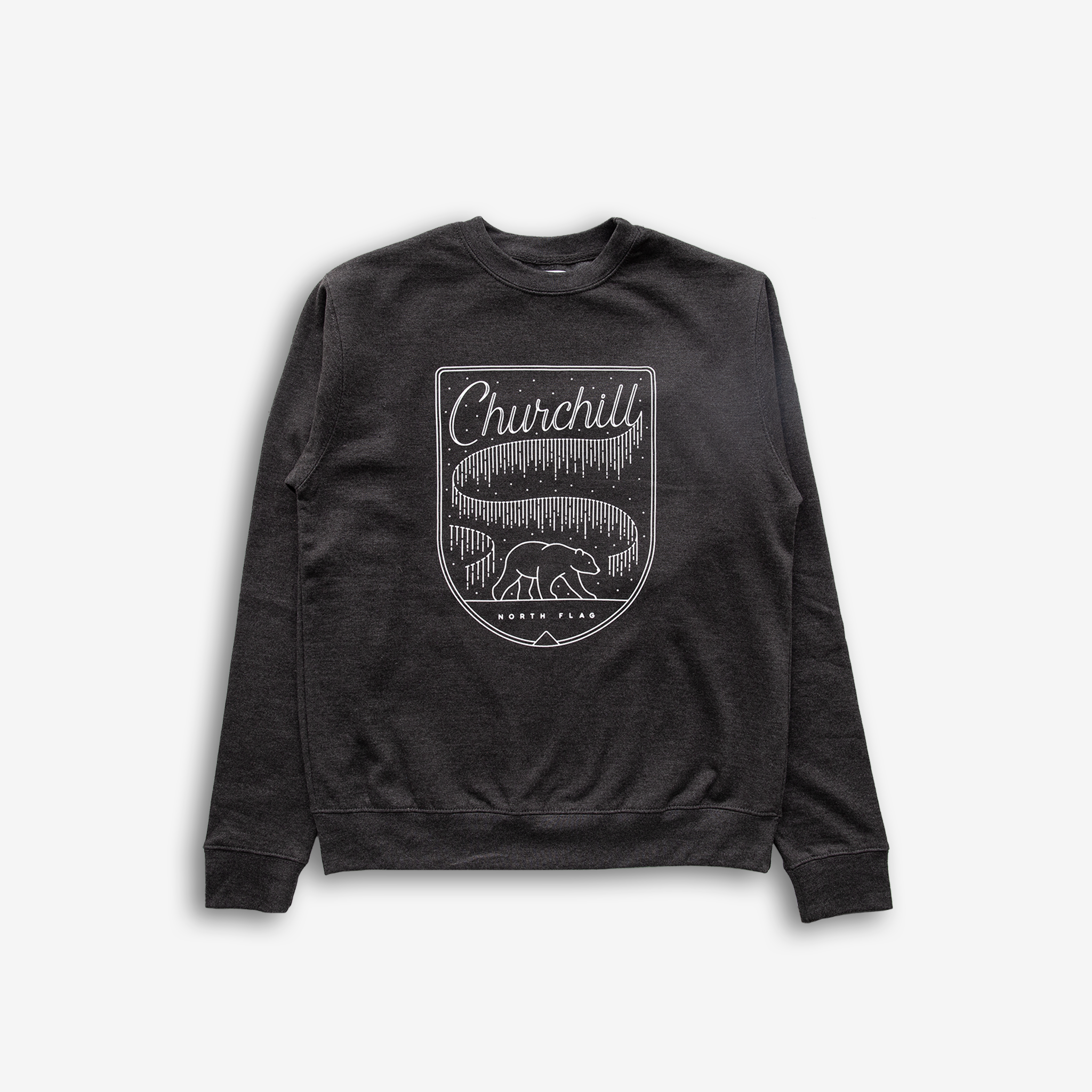 North Flag Churchill Aurora Crew (Charcoal Heather)