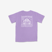 Load image into Gallery viewer, Victoria Beach Tee Shirt Front &amp; Back Print (Neon Violet)
