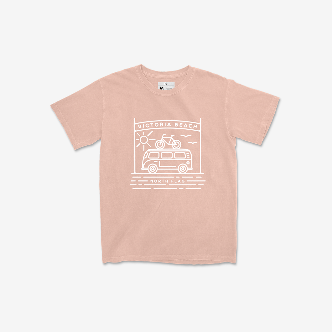 Victoria Beach Tee Shirt (Washed Peach)