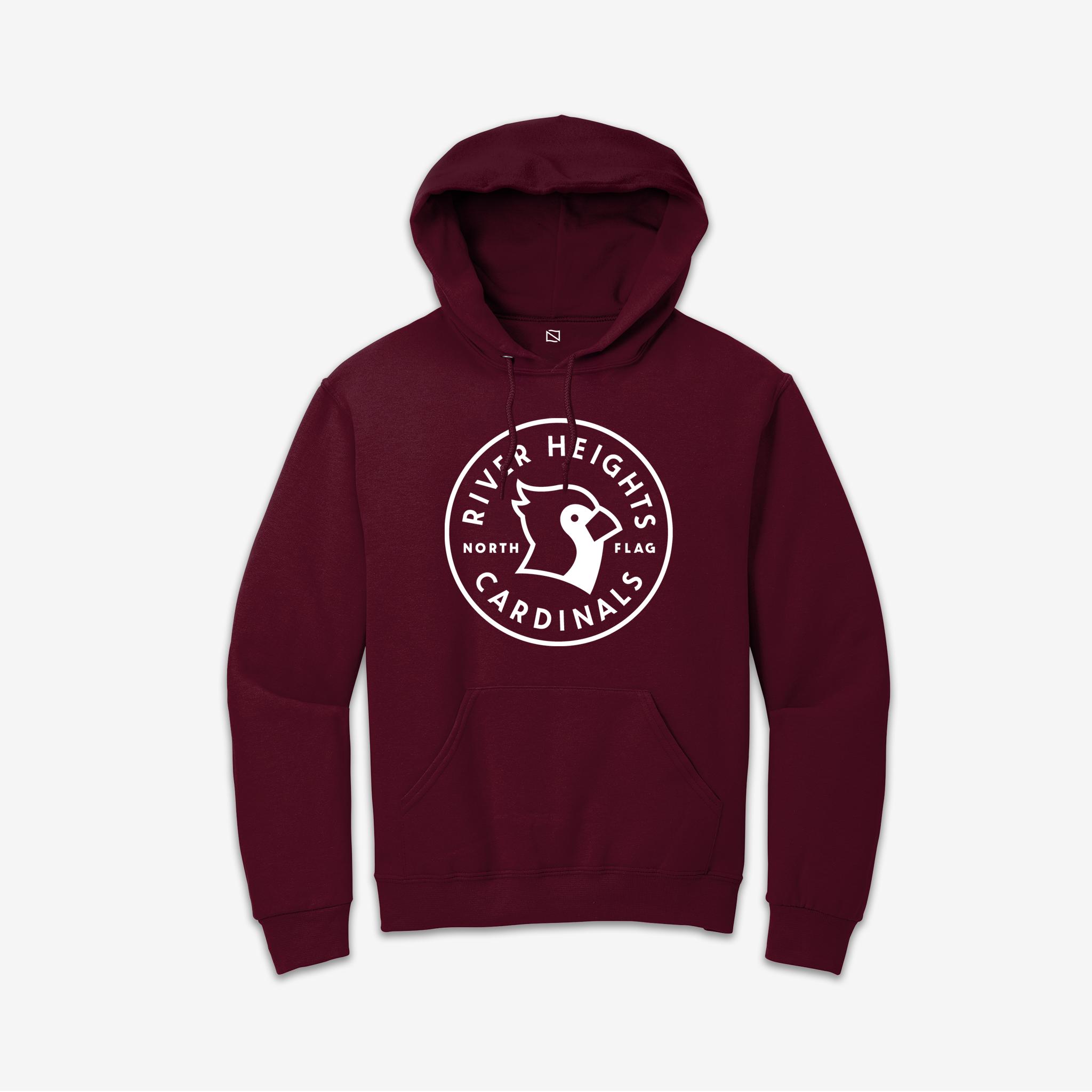 River Heights Cardinals Mid Weight Hoodie (Burgundy)