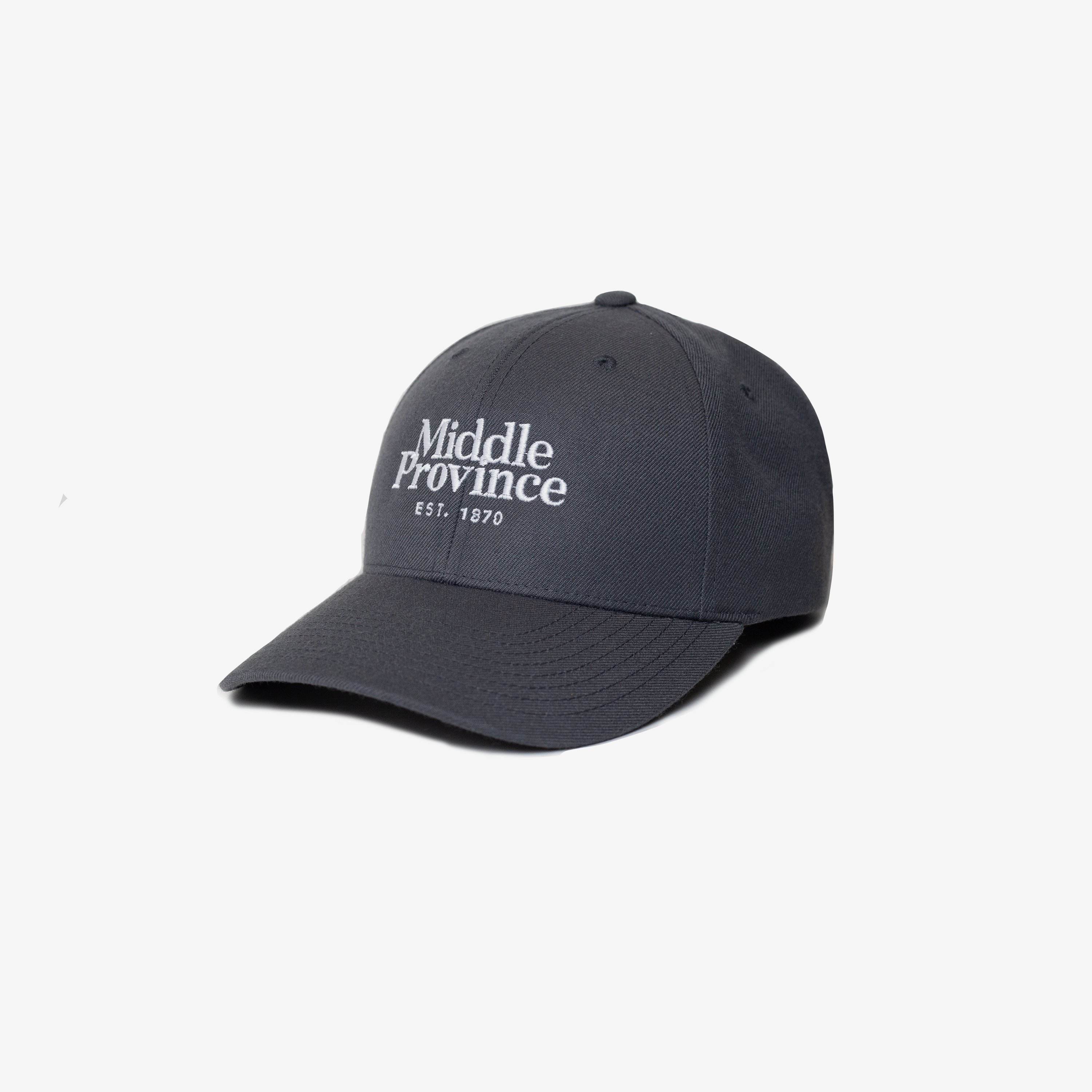 Middle Province Est. 1870 Classic Curved Snapback (Charcoal Grey)