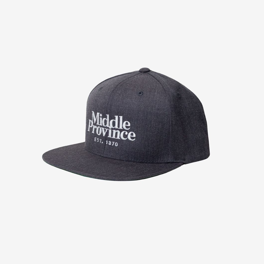 Middle Province 1870 Snapback (Heather Charcoal)