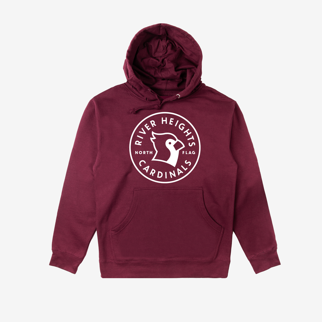 River Heights Cardinals Mid Weight Hoodie (Burgundy)
